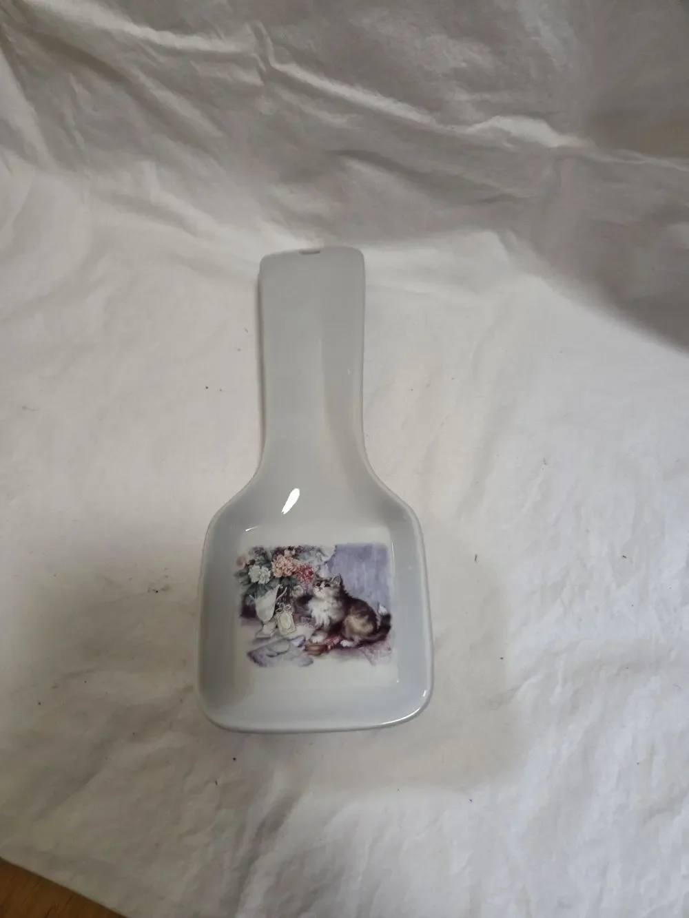 Tavistock Otagiri Spoon Rest Cat Kitten Flowers Country 9